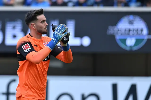 Dennis Seimen stand erstmals in der Fußball-Bundesliga im Tor. | Foto: Swen Pförtner/dpa