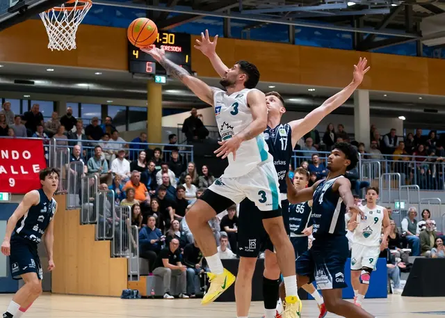 Gute Ansätze zeigte Matija Kalan bei seinem ersten Einsatz für die Ahorn Camp Baskets. | Foto: Ahorn Camp Baskets