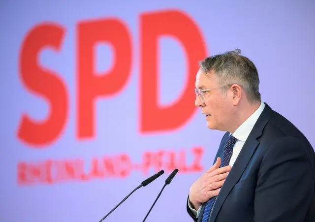 Schweitzer wirbt nach 35 Jahren SPD-Regierung in Rheinland-Pfalz für die erste Koalition mit der CDU im Bundesland. (Archivbild) | Foto: Hannes P Albert/dpa