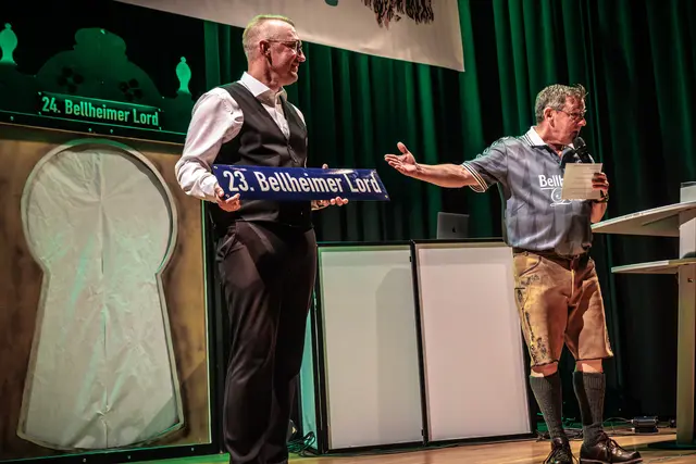 Marco Schmitt war als 23. Bellheimer Lord in der Amtszeit 2025/2026 im Amt und übergab den Titel beim 24. Bockbierfest an seinen Nachfolger Andreas Bantele. | Foto: Paul Needham
