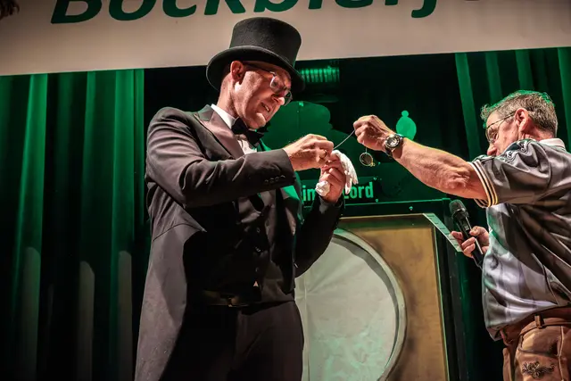 Marco Schmitt war als 23. Bellheimer Lord in der Amtszeit 2025/2026 im Amt und übergab den Titel beim 24. Bockbierfest an seinen Nachfolger Andreas Bantele. | Foto: Paul Needham