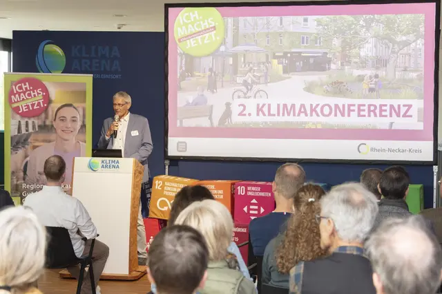 Bei der Klimakonferenz in Sinsheim ging es um konkrete Ideen für den Umgang mit Hitze, Trockenheit und Starkregen im Alltag. | Foto: Quelle: Landratsamt Rhein-Neckar-Kreis