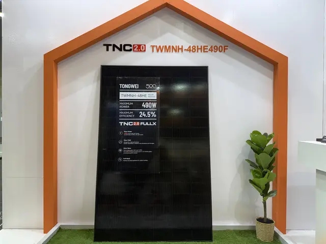 Tongwei TNC 2.0 FULLX G12R-48: 48-Zellen-Solarmodul für Wohnhäuser mit bis zu 490 W und laut Hersteller 24,5 % Wirkungsgrad. | Foto: Tongwei Solar