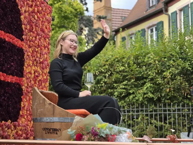 Die Pfälzische Weinkönigin Emely Mugler. | Foto: Eva Bender