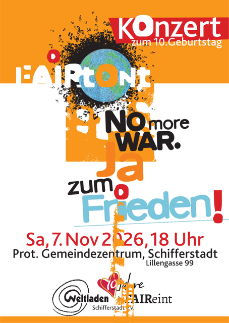 Plakat zum Konzert von FAIRtOnt | Foto: Weltladen Schifferstadt