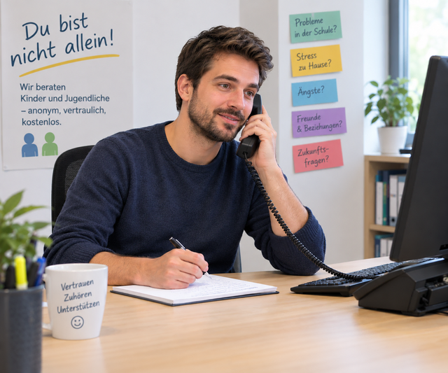 Das Kinder- und Jugendtelefon in Landau bietet unter 116 111 anonyme und kostenlose Hilfe. | Foto: ki/Kinderschutzbund Landau-SÜW e.V. 
