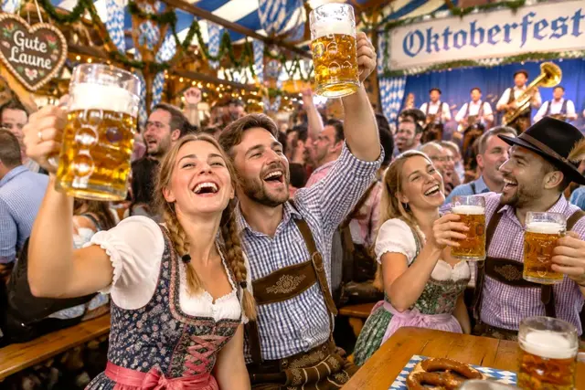 Oktoberfest-Stimmung versprechen die Pfälzer Gaudi Nächte in der Messehalle (Symbolbild) | Foto: Symbolbild mit KI erstellt