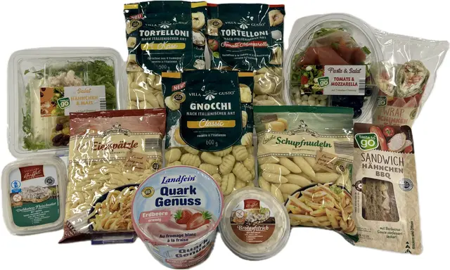 Zehn NORMA-Frischeprodukte werden ab Mittwoch günstiger – darunter Wraps, Sandwiches und VILLA-GUSTO-Gnocchi (600 g) für 1,49 Euro statt 1,99 Euro. | Foto: NORMA