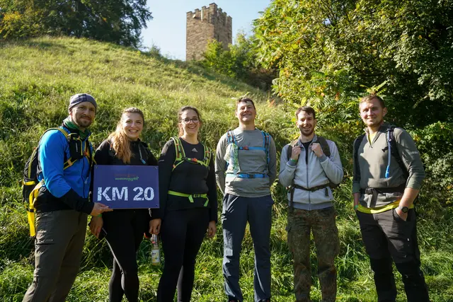 Gemeinsam unterwegs im Land der 1000 Hügel – beim Eppinger-Linien-Wandermarathon kommen Wanderfreude und Gemeinschaft nicht zu kurz.  | Foto: Kraichgau-Stromberg Tourismus e.V. | Konrad Plank