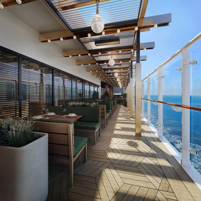 Das Eataly-Restaurant bietet Meerblick. | Foto: MSC Cruises
