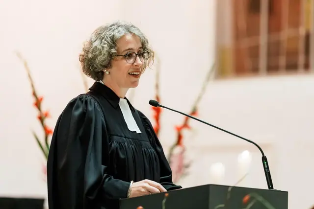 Dr. Verena Schlarb ist die erste Frau im Dekansamt der Evangelischen Kirche Mannheim. | Foto: ekma/Andreas Henn (dV)