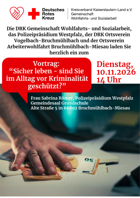 Vortrag von Frau Sabrina Römer
Polizeipräsidium Westpfalz
 | Foto: drk_wus