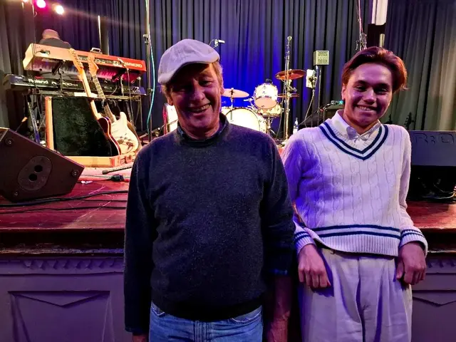 Musiker Robert Freitag und sein Papa kamen aus Karlsruhe zum Konzert | Foto: Brigitte Melder
