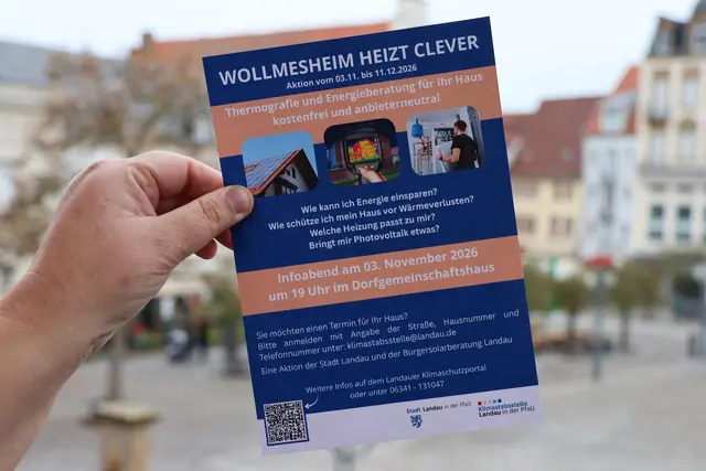 In Wollmesheim gibt es kostenlose Energieberatungen und Thermografieaufnahmen für Wohnhäuser. | Foto: Quelle: Stadt Landau