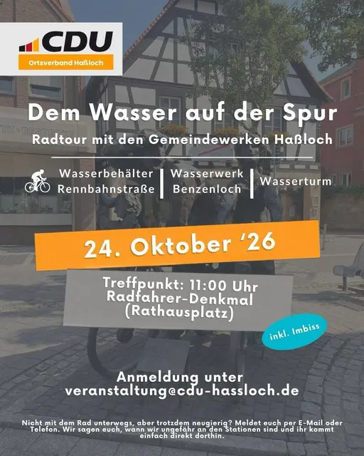 Flyer "Dem Wasser auf der Spur" | Foto: CDU Haßloch