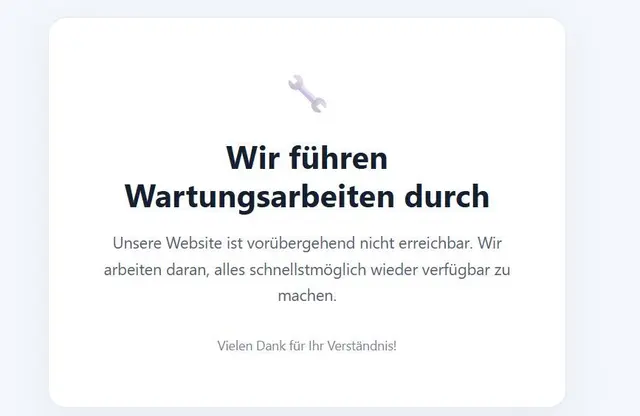 Auf der Webseite des 1. FC Kaiserslautern wird derzeit auf vorübergehende Wartungsarbeiten hingewiesen. | Foto: Katharina Wirth/Screenshot