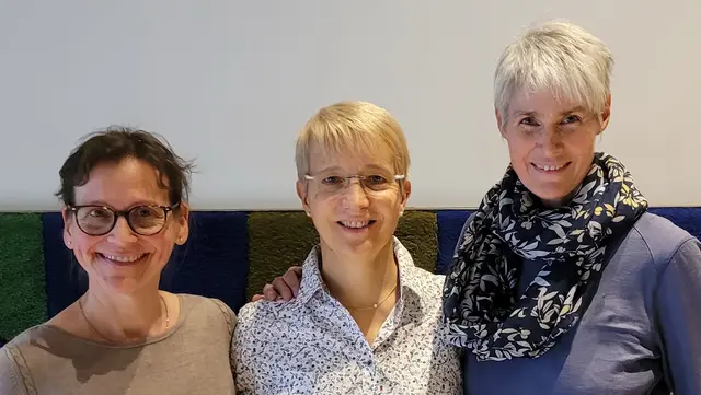 Der Vorstand des Konzertchors Ludwigshafen. Elisabeth Löser, Christiane Michel-Ostertun, Monica Herrmann  | Foto: Monica Herrmann