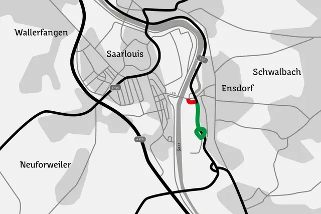 Ab Donnerstag, 29. Oktober, gelten am Knotenpunkt B 51 und L 139 neue Sperrungen. | Foto: Landesbetrieb für Straßenbau (LfS)