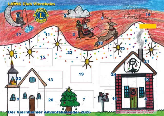 Der Lions-Adventskalender in Viernheim bietet mehr als 800 Preise und unterstützt soziale Projekte. | Foto: Lions Club Viernheim
