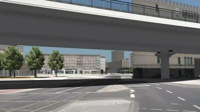Die Mundenheimer Straße verbindet die Stadtteile Süd, Innenstadt, Mundenheim, Rheingönheim, vor allem für Fußgänger und Radfahrer.  | Foto: Visualisierung/Stadt Ludwigshafen