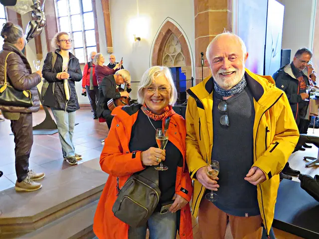 Das nette Ehepaar Hacker, Roland Hacker ist Vorsitzender vom Kunst- und Kulturverein Römerberg | Foto: Brigitte Melder