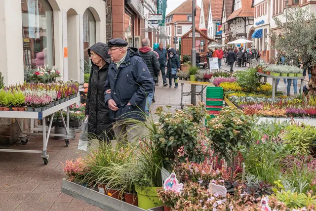 Trotz des wechselhaften Wetters bummelten am Sonntag zahlreiche Besucher über den Oktobermarkt in Kandel und genossen das herbstliche Marktgeschehen. | Foto: Paul Needham