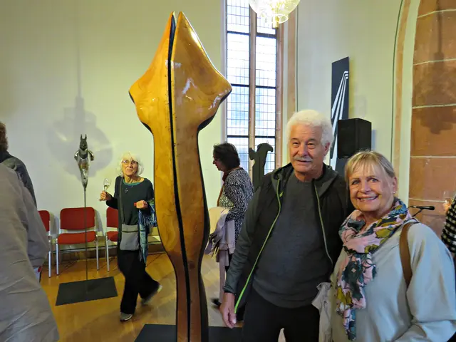 Salvatore Perna mit Gattin, ebenfalls Bildhauer | Foto: Brigitte Melder
