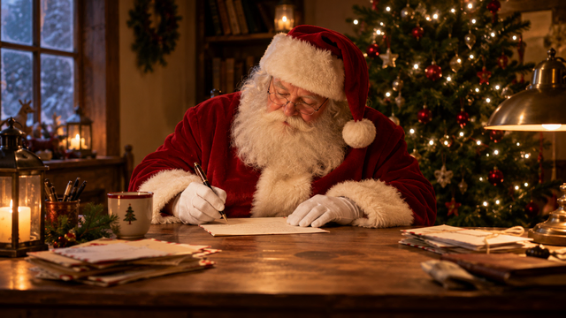 Post an den Nikolaus - auch 2026  kann man die Weihnachtspost nach Sondernheim schicken | Foto: Heike Schwitalla (erstellt mit generativer KI)