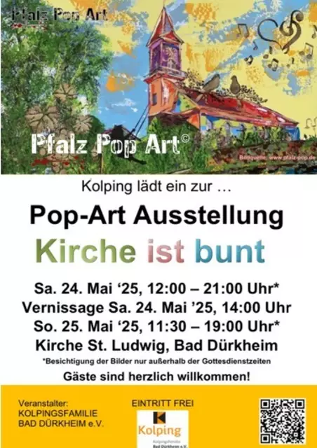 Einladung zur Ausstellung "Kirche ist bunt" | Foto: Kolpingsfamilie Bad Dürkheim e.V., Mechthilde Gairing