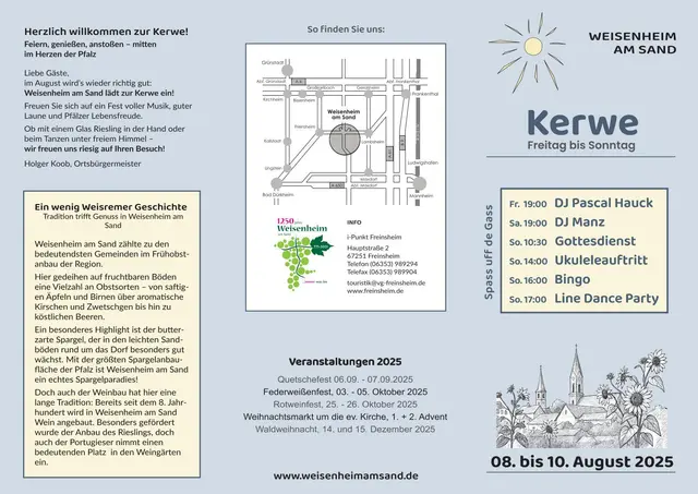Kerweflyer Seite 1 | Foto: Ortsgemeinde Weisenheim am Sand