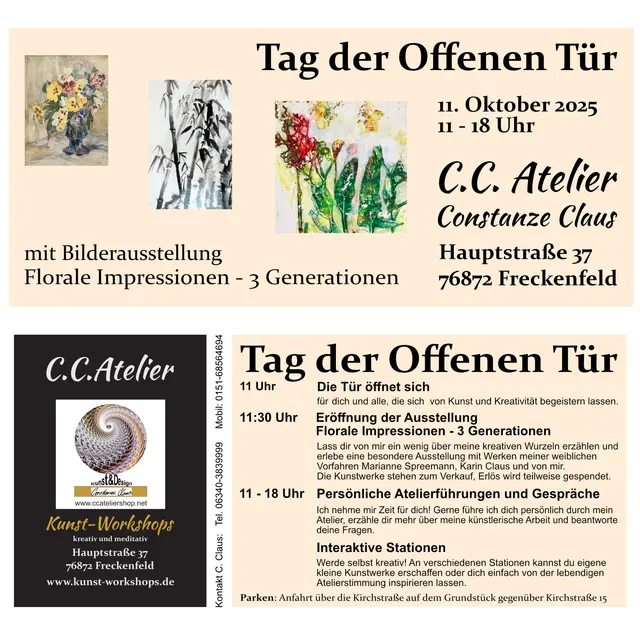 Flyer "Tag der Offenen Tür" | Foto: Constanze Claus