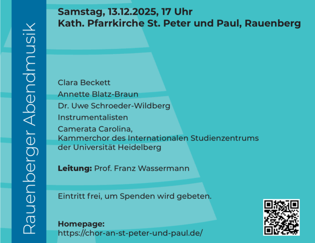 Foto: Chor an St. Peter und Paul Rauenberg