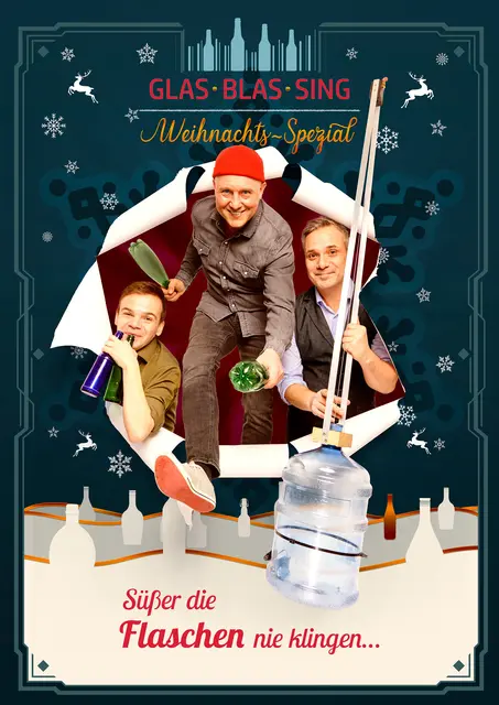 GlasBlasSing - Süßer die Glocken nie klingen - das Weihnachts-Spezial auf Leos Bühne mit biss... am 6.12.25 um 18 Uhr | Foto: Yves Sucksdorff