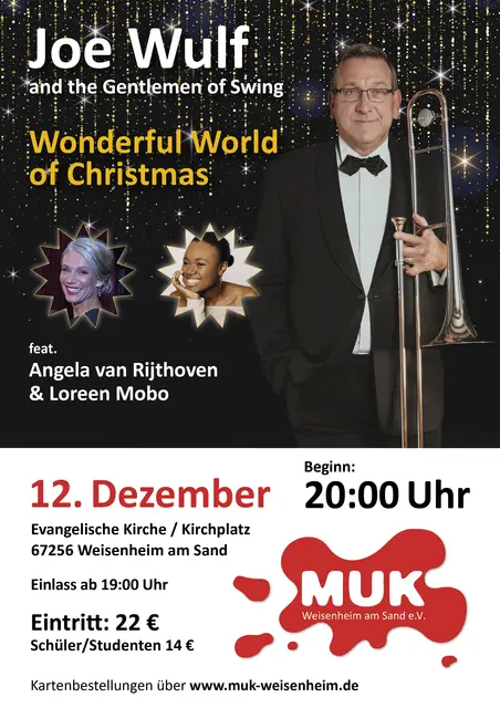 Joe Wulfs Wonderful World of Christmas mit Joe Wulf &amp; den Gentlemen of Swing feat. Angela van Rijthoven &amp; Loreen Mobo beim MUK | Foto: MUK Weisenheim am Sand e.V.