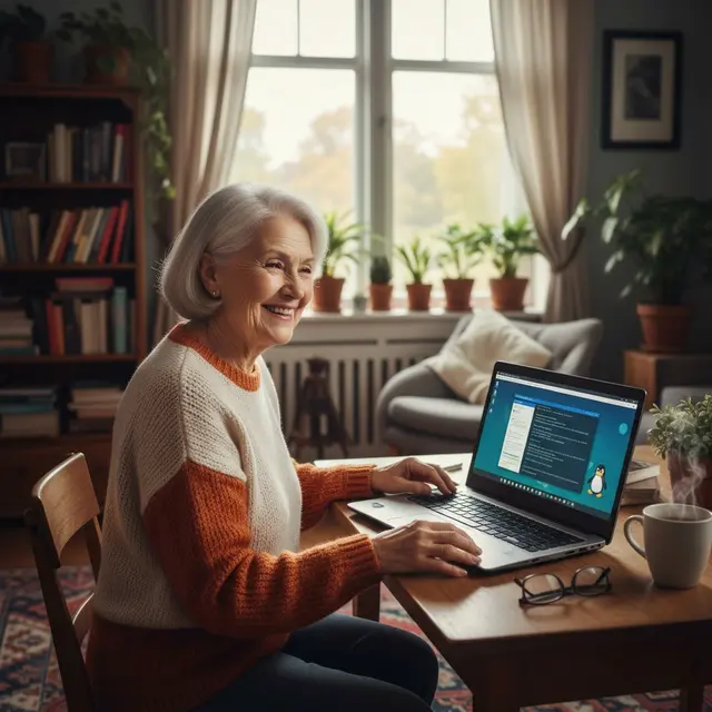 Seniorin vor Laptop | Foto: SMART iNS iNTERNET  (KI generiert) 