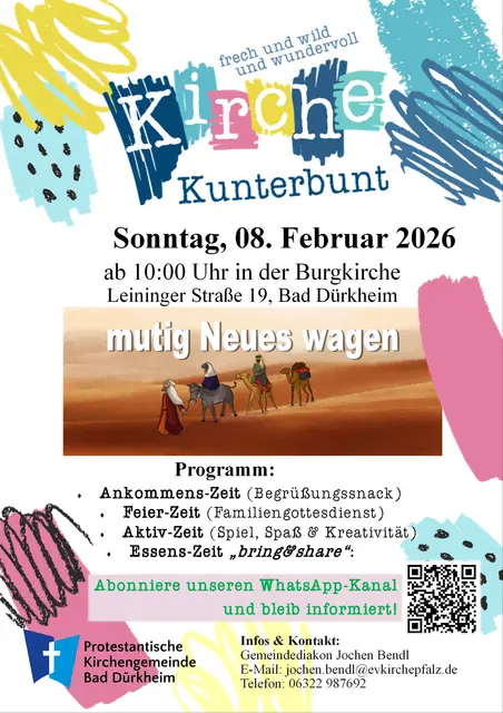Kirche Kunterbunt Bad Dürkheim am 8. Februar 2026 | Foto: Jochen Bendl