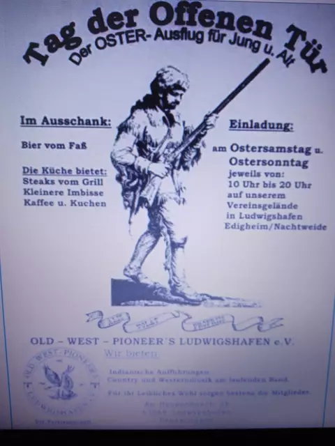 Tag der offenen Tür am Ostersamstag/Sonntag, 19. - 20.04.25 auf dem Vereinsgelände 
Am Hansenbusch 28,
Ludwigshafen,Edigheim/Nachtweide.
Von 10 Uhr bis 20 Uhr  | Foto: GUBO 