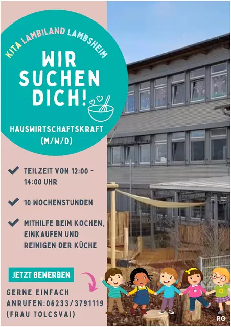 Stellenausschreibung Hauswirtschaftskraft  | Foto: Ortsgemeinde Lambsheim