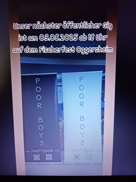 Poor Boys am Backsteinweiher, Oggersheim.
Eintritt frei  | Foto: GUBO 