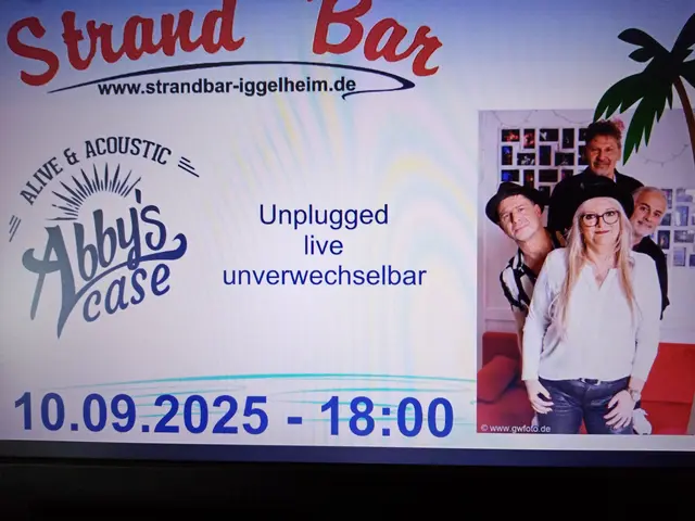 Unplugged, live und unverwechselbar
Abby’s Case – ein Quartett, das „unplugged“, leichtverstärkt, Musik auf exzellentem Niveau bietet. Songs aus den Bereichen Rock, Pop und Soul werden für den eigenen Akustik-Stil arrangiert.
Gitarren, Bass, Percussion und mehrstimmiger Gesang, mehr brauchen die 4 Musiker nicht, um das Publikum zu begeistern. Von Weinfest, Empfang, Firmenevent über Stadtfest bis zur privaten Feier. Klein, fein und leise oder auch mit vollem Sound auf der großen Bühne.
Die Gründungsmitglieder Claudia (Gesang) und Volker Degen (Bass, Gitarre, Gesang) gründeten die Band im Jahr 2012 mit der Intension, ihre Spielfreude und den Spaß auf der Bühne das Publikum spüren und daran teilhaben zu lassen. Das Ganze gepaart mit exzellenten gleichgesinnten Musikern macht Abby’s Case komplett.
Bekannte Titel aus den 70ger bis heute, sowie eigene Stücke, geeignet zum Tanzen und Zuhören – alles live und in Farbe.
Gerne auch mal etwas rockig und lauter oder chillig – zum Zuhören.
Die Band besteht aus:
Claudia (Vocals, Harp…)
Volker (Bass, Gitarre, vocals)
Mike (Cajon, vocals)
Giovanni (Gitarre, vocals) | Foto: GUBO 