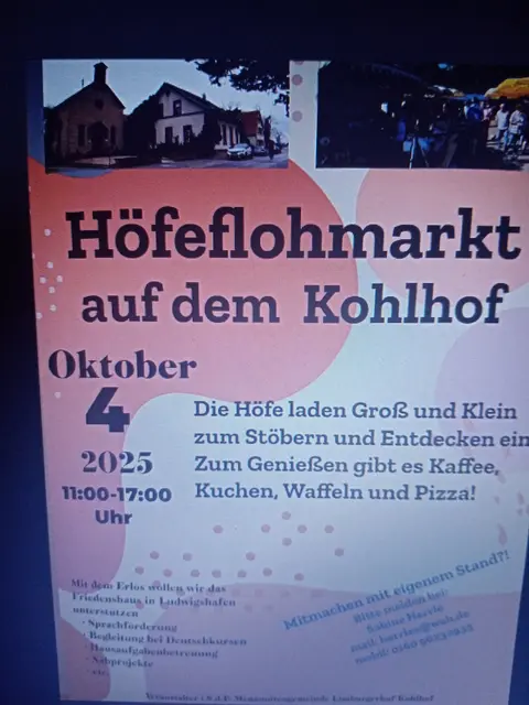 Veranstalter i.S.d.P. Mennoniten Gemeinde
Limburgerhof - Kohlhof | Foto: Unbekannt 