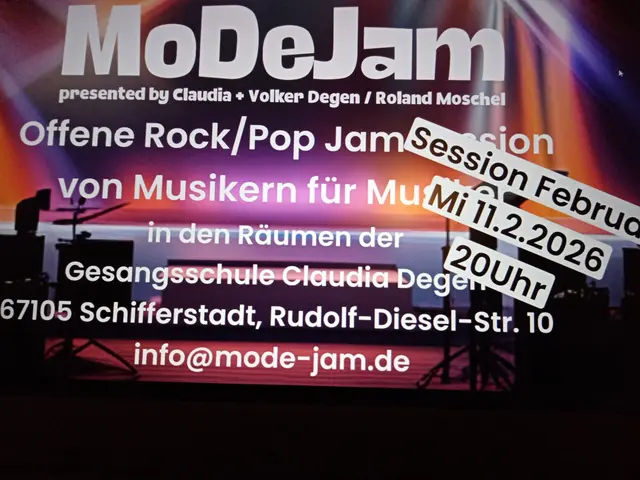 Du hast Lust auf regelmäßige, ungezwungene Jam-Sessions und willst neue Musiker kennenlernen?
Dann komm vorbei😎
Wir sind inzwischen im dritten Jahr unserer offenen Sessions in der Gesangsschule Claudia Degen in Schifferstadt. Du singst oder spielst ein Instrument? Du willst dich ausprobieren oder suchst neue Impulse? Jeder ist willkommen. Der Spaß zählt, nicht Perfektion.
Eine kleine Bühne wartet auf dich. Drums, Amps, Keyboard und Mikrofone stehen bereit.
Zeit
20:00 bis 22:30
Ort
Gesangsschule Claudia Degen
Rudolf-Diesel-Straße 10
67105 Schifferstadt
Organisation
Claudia und Volker Degen
Roland Moschel
Infos
Persönlich, Whatsapp, Messenger oder Tel: 0162 2966198
Bring dein Instrument mit und spiel mit uns.
Du willst nur zuschauen? Gehört dazu. | Foto: GUBO 