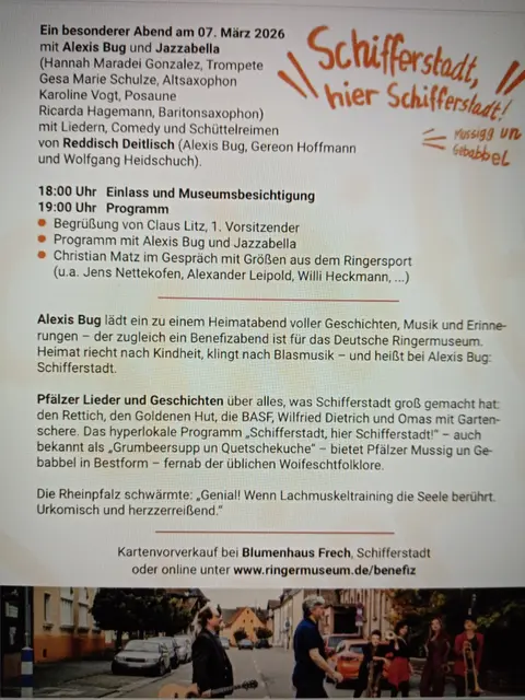 Mit Comedy aus Schifferstadt, Gemüsewitzen und Liedern zum Mitsingen. Oder, wie wir in der Gemüsepfalz sagen: Wirsing. | Foto: GUBO 