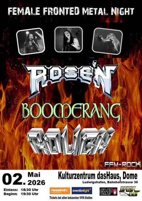 Europas beste AC/DC Tribute Band mit exklusiv weiblichem Line-Up und dem unverwechselbar modernen AC/DC-Sound !!!!!!

Fünf Profimusikerinnen der Extraklasse ,die ihr Handwerk als Live-Band beherrschen.
Iris`s unverwechselbare Rockröhre,die 2013 vom Deutschen Rock- und Pop-Musikerverband zu " Besten Deutschen Metalsängerin " gekührt wurde, kann auf viele Jahre Bühnenerfahrung im In-und Ausland zurückschauen.
Die bewährte Rhythmus -Fraktion besteht aus
Anja ( Drums ), Conny ( Bass ) , und Jani ( Rhythmusgitarre ) blickt ebenfalls auf langjährige Erfahrung im Rock-und Metallbereich zurück.
Perfekt abgerunder wird die Band durch die brilliante Leadgitarristin Lady Catman, die es versteht ,mit authentischen Soli die Herzen der Angus Young Fans höher schlagen zu lassen.
Hat man sie live erlebt,liegt es auf der Hand,dass sie die beste und einzigartige ALL-Girl- AC/DC Tributeband in Europa sind-das Maximum an Groove und Power,gekrönt mit einer einmaligen stimme ,hebt sie aus der Masse heraus. | Foto: Steven Nick